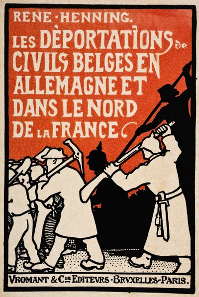 Cover of Les Deportations de Civils Belges en Allemagne et Dans le Nord de la France by Rene Henning, published by Vromant et Cie, Brussels-Paris, 1919 by Unknown